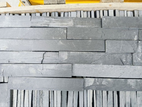 Плитка чёрная из натурального камня фасадная 30 см * 5 см, толщина 7 мм -30 мм купить в Раменском