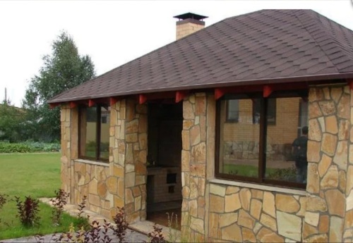 Плитняк златолит жёлтый для фасада 1,5-3 см купить в Раменском