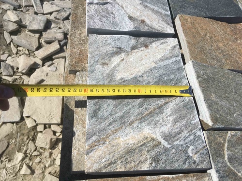 Плитка пилёная златолит Уральский для цоколя, отмостки купить в Раменском